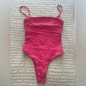 Lspace pink one piece - size small